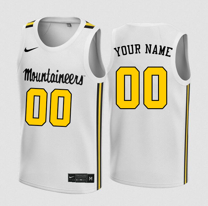 Custom Appalachian State Mountaineers Name And Number Basketball Jerseys Stitched-White